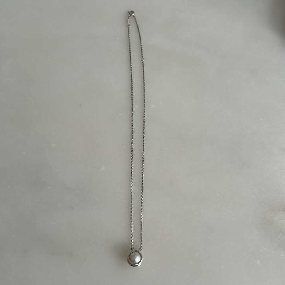 Tiffany & Co Silver Pearl Necklace